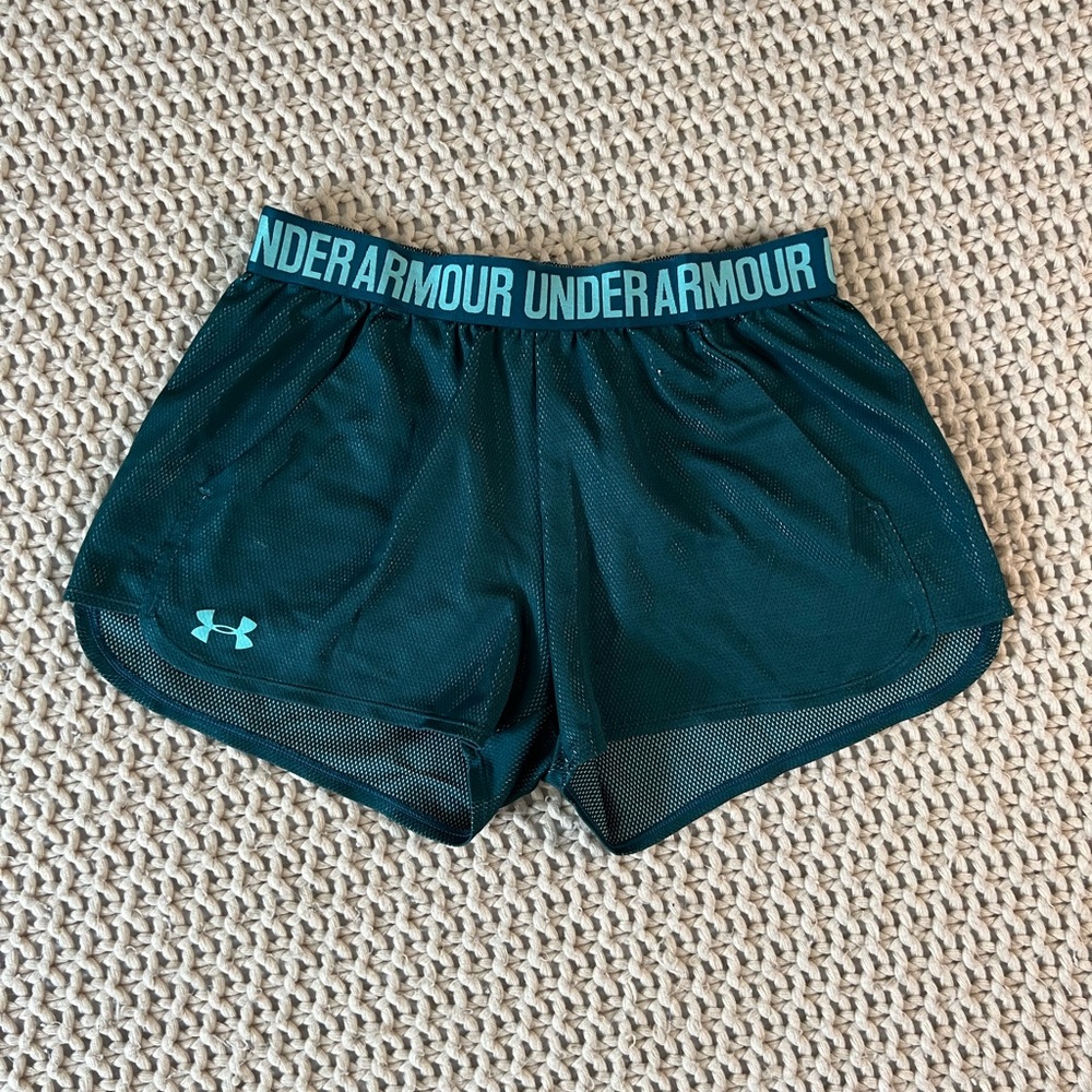 Under Armour Teal Athletic Shorts Lightweight